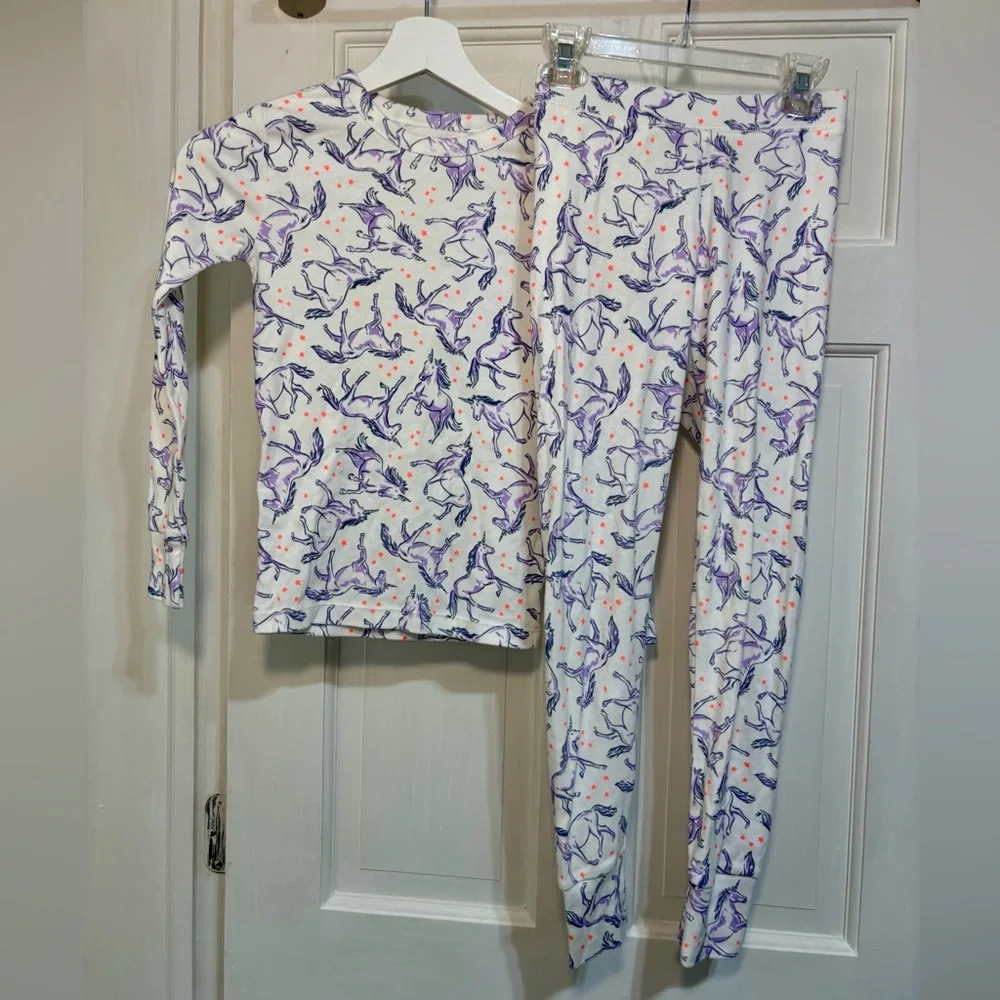 GAP Cotton Unicorn Pajamas Girls Size 8